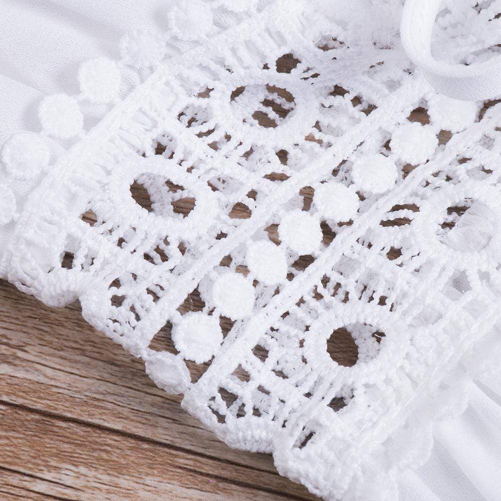 Damska Sukienka Plażowa Maxi z Głębokim Dekoltem V i Wiązaniem w Talii oraz Rękawami do Łokcia