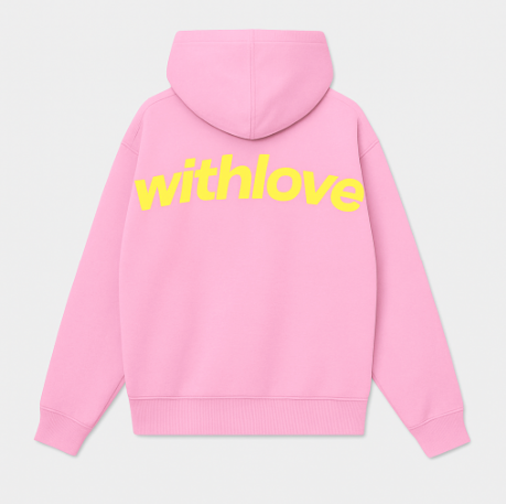 Damska Bluza z Kapturem z Nadrukiem na Plecach i Długimi Rękawami