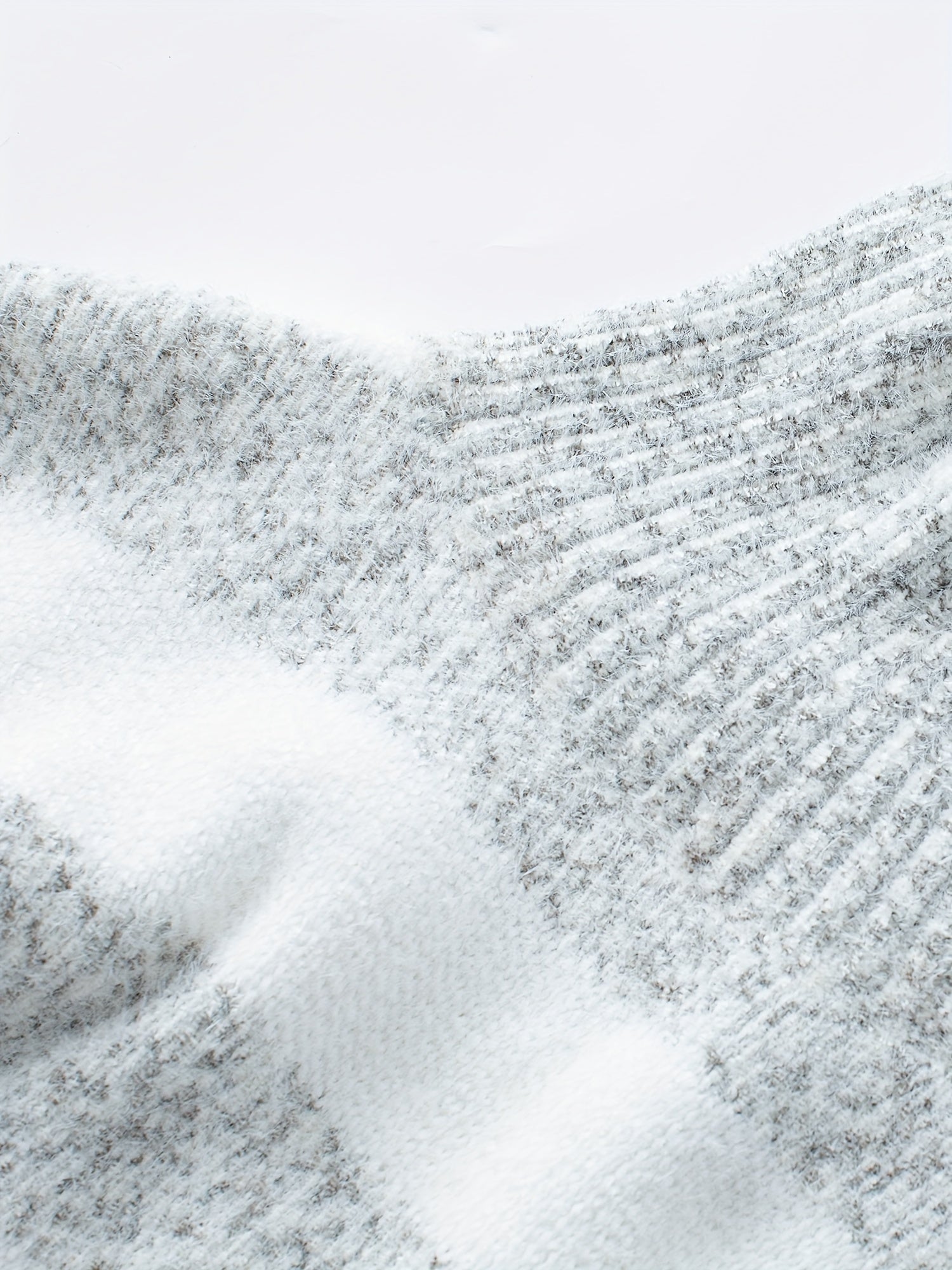 Damski Sweter z Golfem w Poziome Pasy z Długimi Rękawami